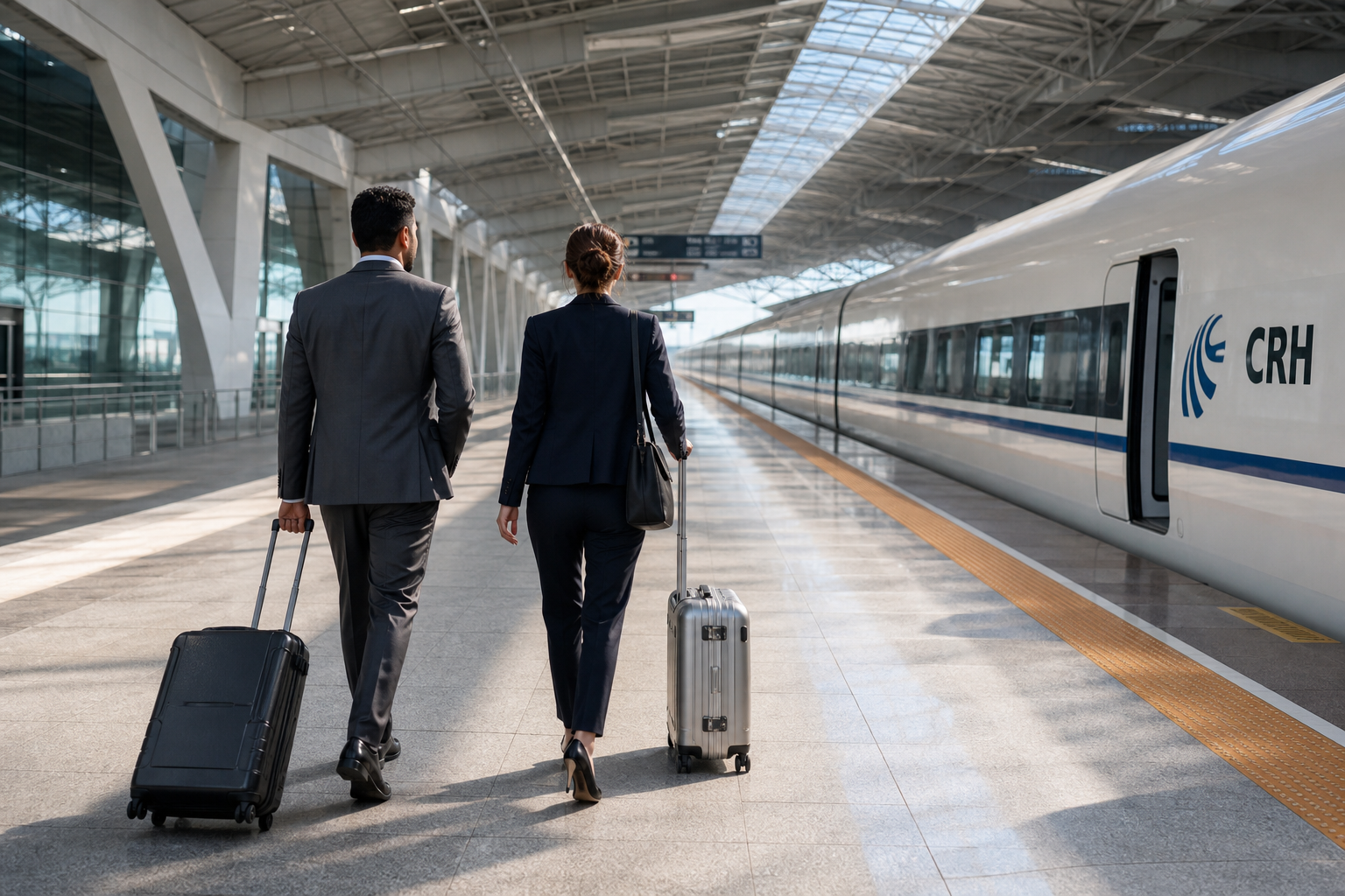 Executive Business Trip to Nanjing China High Speed Rail Station Arrival